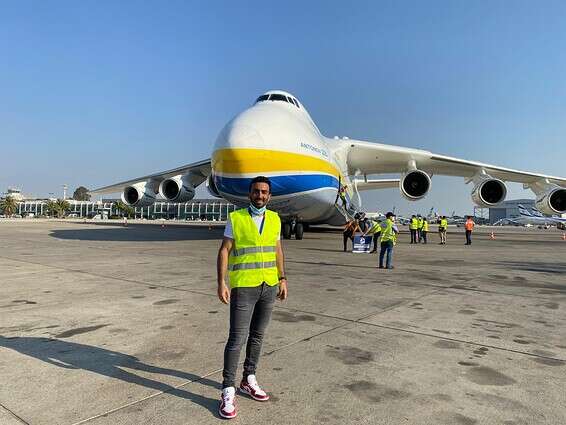 המטוס הוביל לישראל משאיות של צבא ארה"ב שישמשו את מערך כיפת ברזל